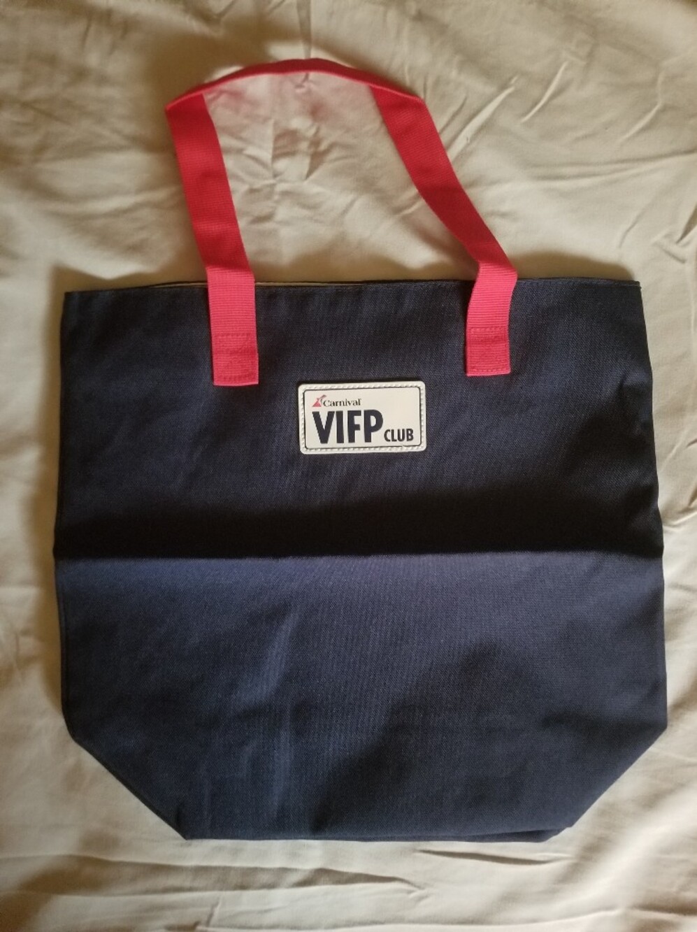 Carnival Cruise Line VIFP Club Navy Blue Pool/Beach Tote - New